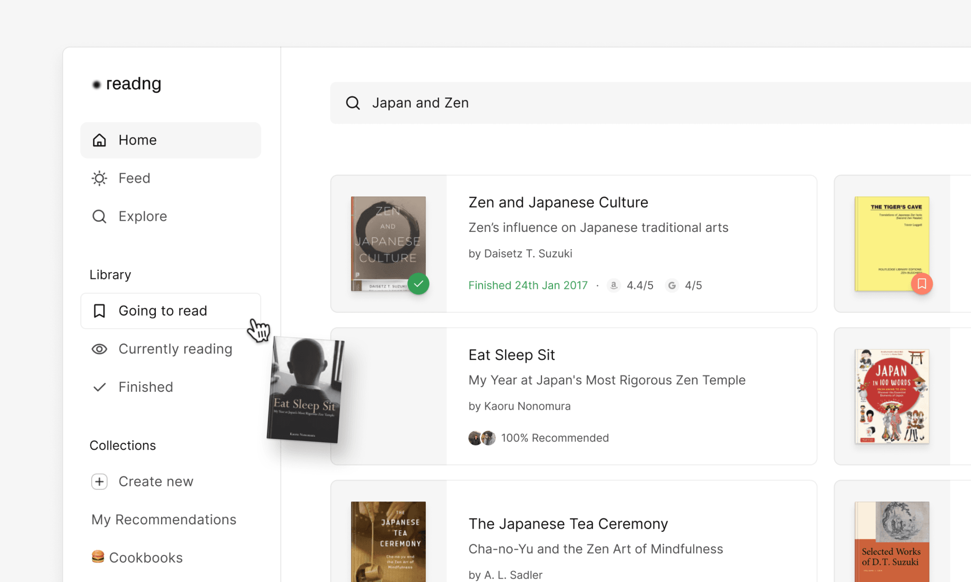 Oku sidebar screenshot